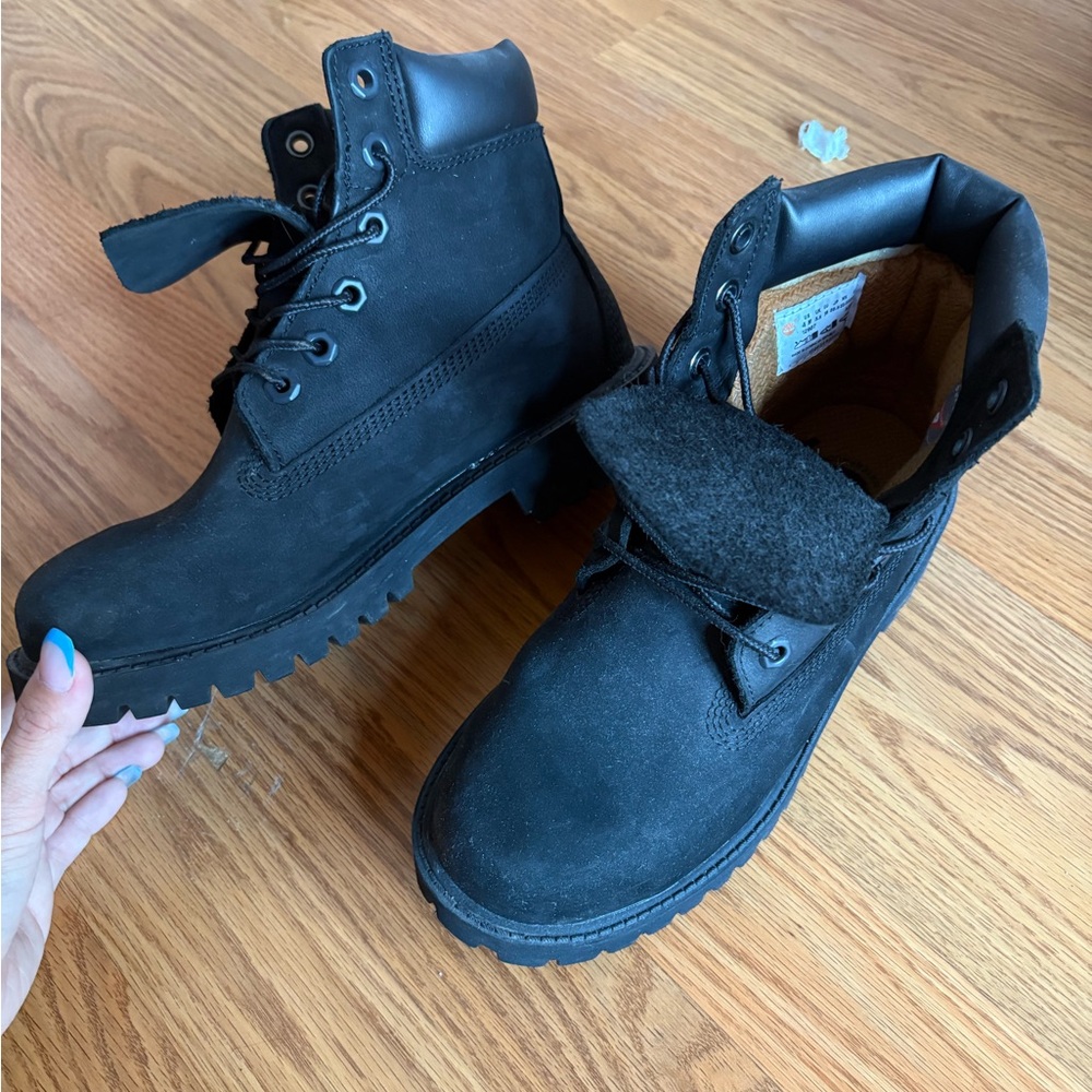 Timberland Kids Black Boots